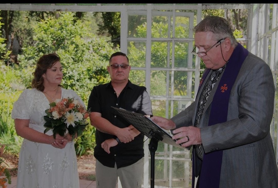 Wedding ceremony by Dr. Gerrit Rademeyer in Wolseley