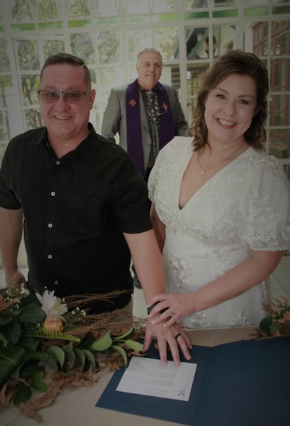 Wedding ceremony by Dr. Gerrit Rademeyer in Wolseley
