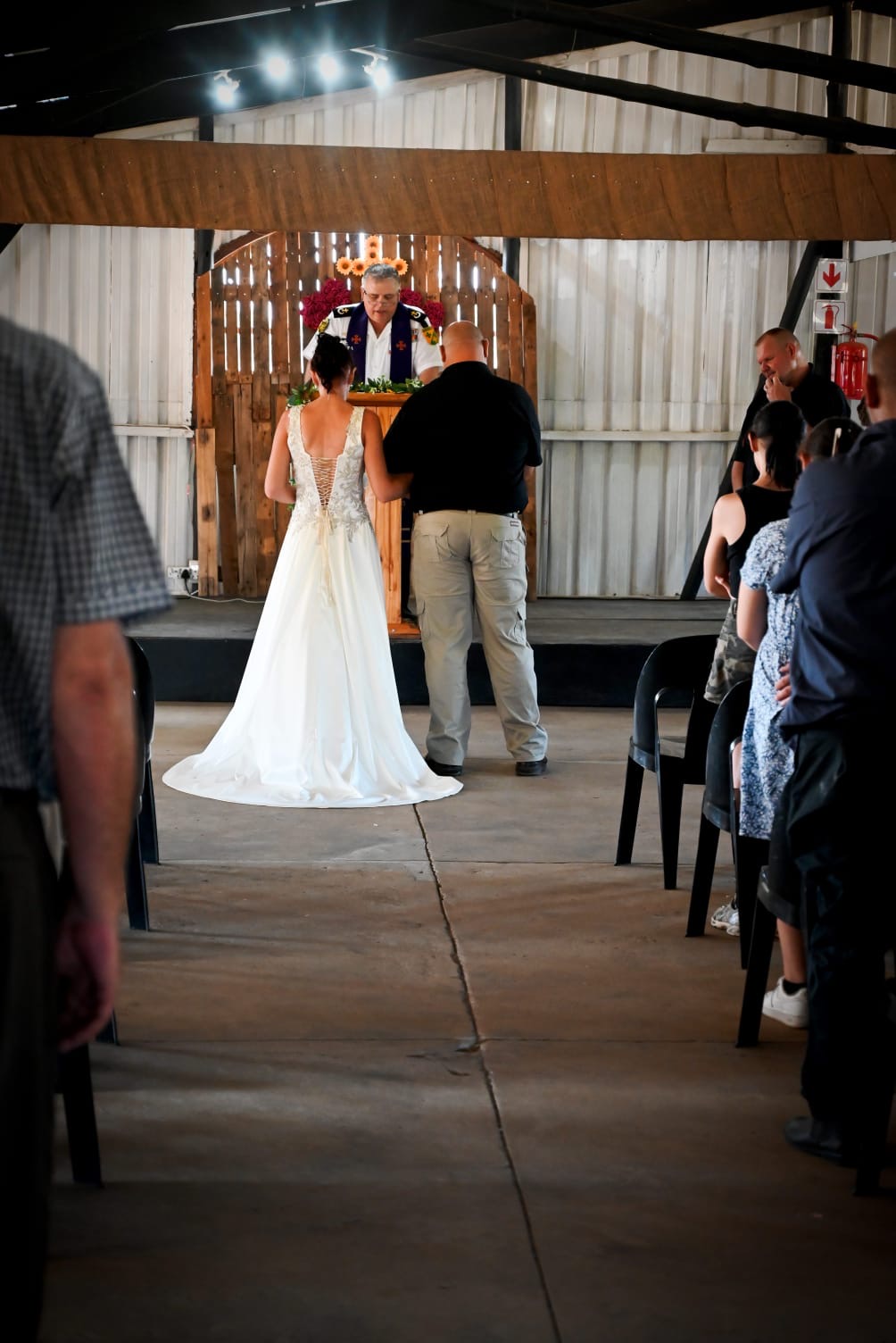 Wedding ceremony by Dr. Gerrit Rademeyer in Wolseley