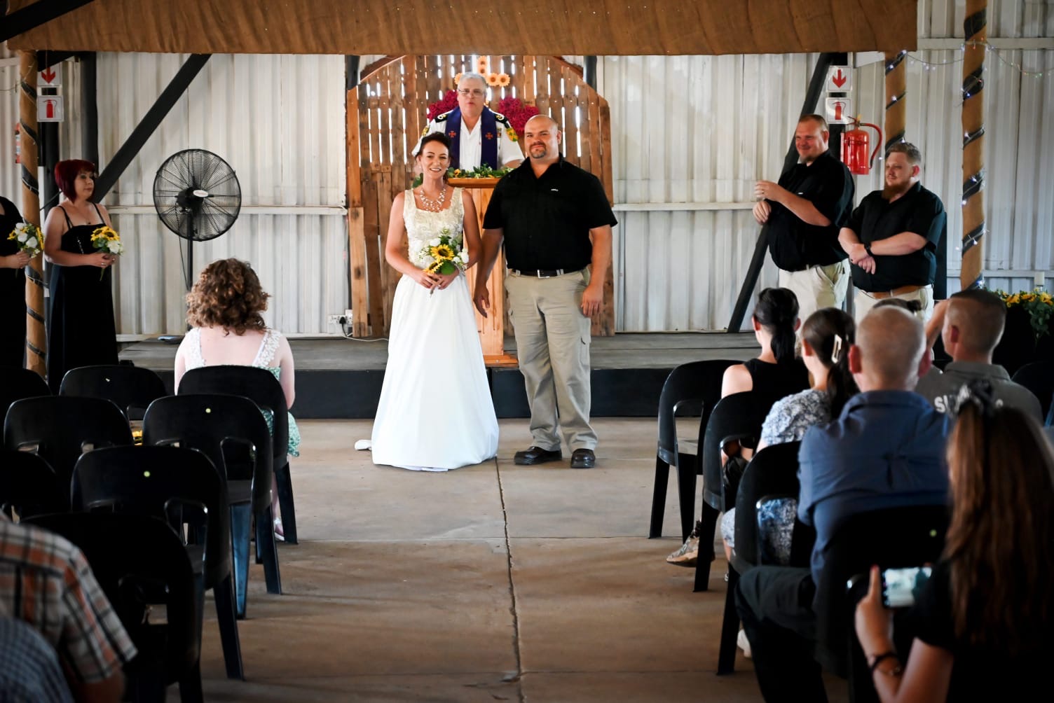 Wedding ceremony by Dr. Gerrit Rademeyer in Wolseley