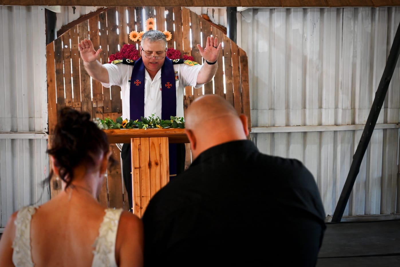 Wedding ceremony by Dr. Gerrit Rademeyer in Wolseley
